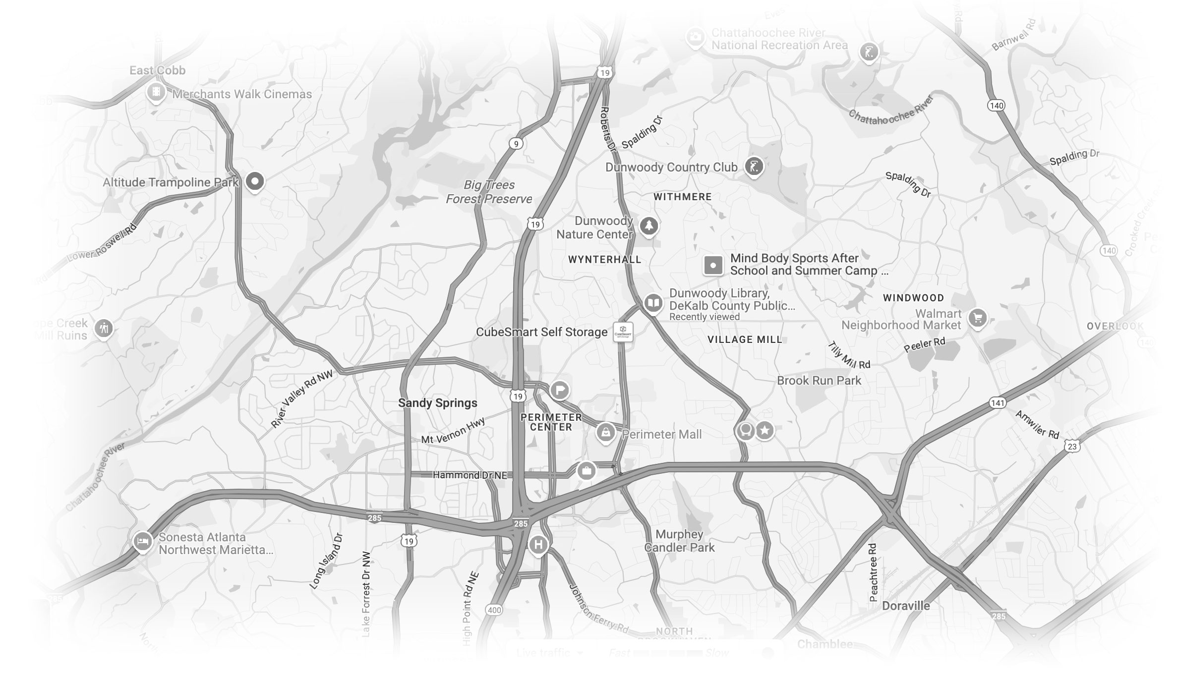 Dunwoody Map